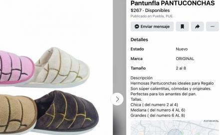 Emprendedoras poblanas venden "pantuconchas" en Facebook