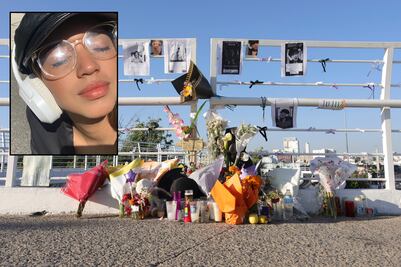 Con flores y veladoras recuerdan a Yusvely, joven que se lanzó del puente de Angelópolis