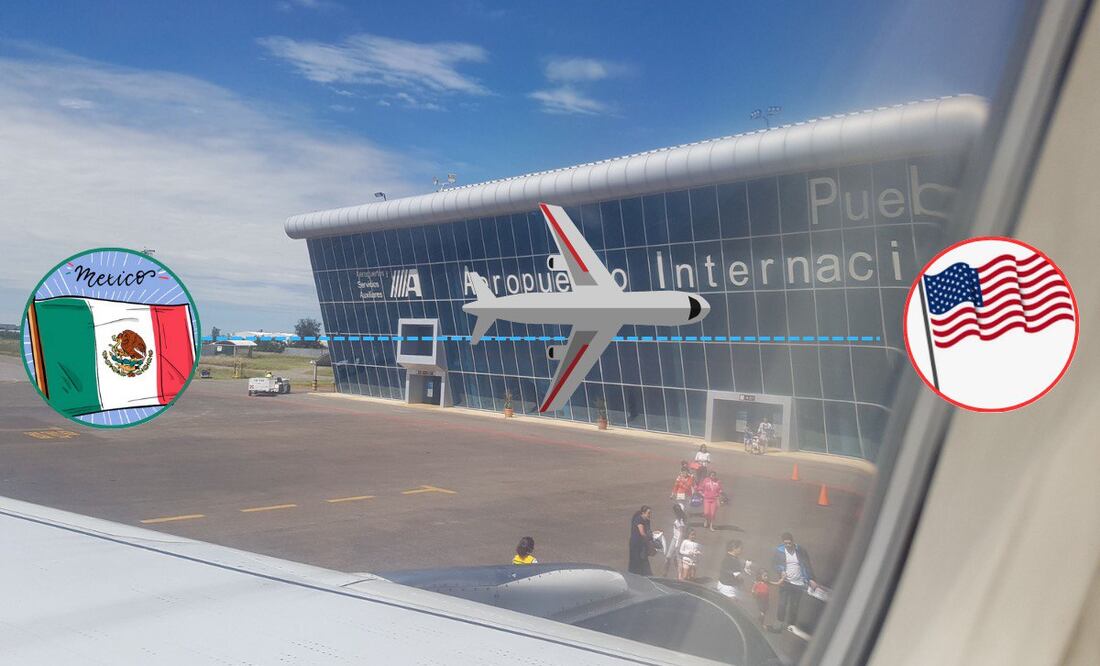Buscan reactivar más vuelos en el Aeropuerto Internacional de Puebla | Foto: EsImagen/Canva