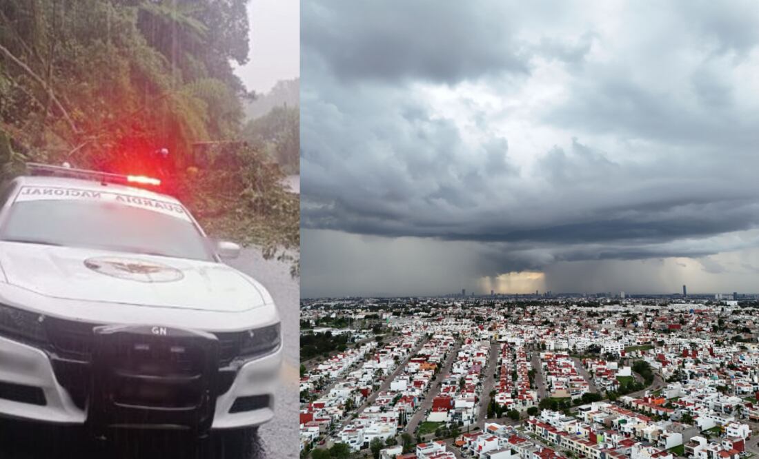 Afectaciones por lluvias en Puebla / Foto EsImagen, redes sociales Guardia Nacional Carreteras
