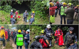 Continúa la búsqueda de 3 personas atrapadas en la Gruta de Cuetzalan