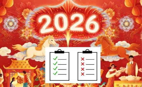 10 cosas que no debes hacer con la llegada del Año Chino 2026