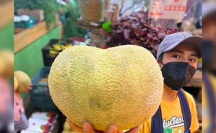 El corazón de melón sí existe, está en la Central de Abasto de Puebla