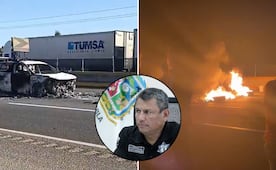 Bloqueo en autopista México-Puebla fue por un rumor y además quemaron una patrulla
