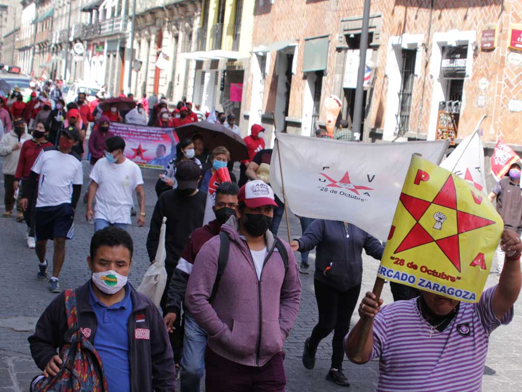 Organización "28 de Octubre" se opone a retiro de ambulantes del Centro Histórico
