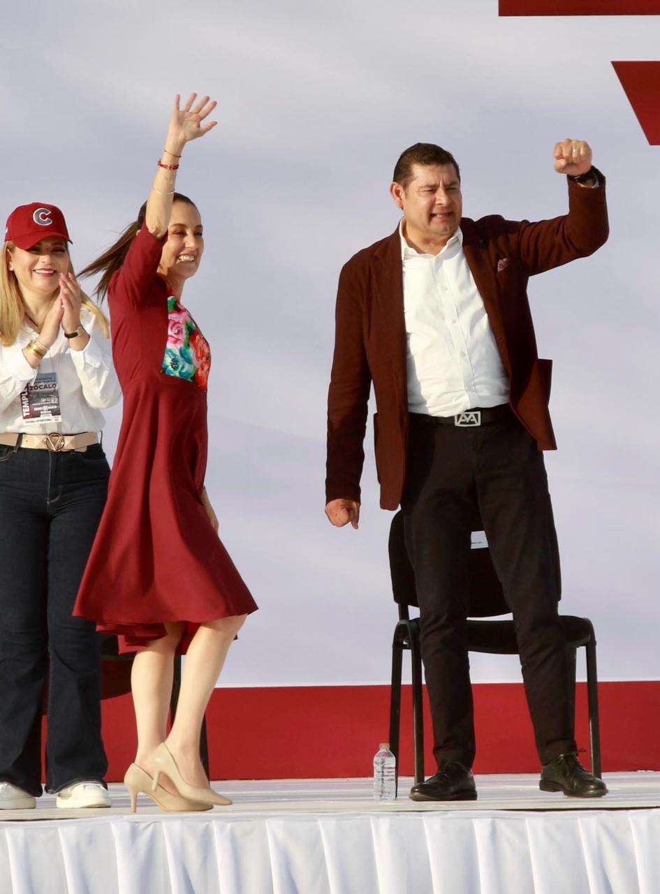 Alejandro Armenta asistió al inicio de campaña de Claudia Sheinbaum | ESPECIALES