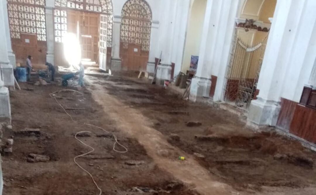 En la Parroquia Lateranense de San Pedro Apóstol en Zacapoaxtla se descubrió un glifo prehispánico | Foto: INAH