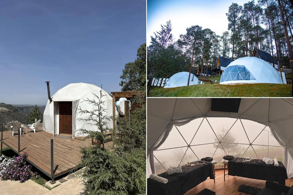 Las cabañas burbuja se encuentran en una zona montañosa de Chignahuapan | Foto: FB Cabañas y Glamping las Nubes Chignahuapan
