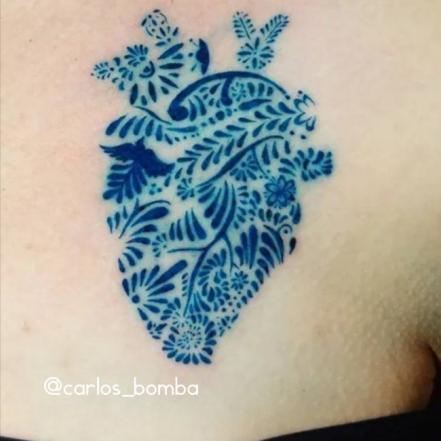 Puebla en la piel. Tatuajes de talavera que te van a sorprender: FOTOS