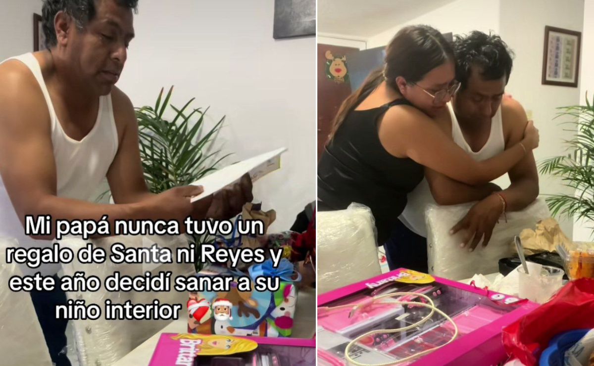 Laura hizo feliz a su papá al darle el regalo que su papá añoró en su infancia | Foto: TikTok laurod8