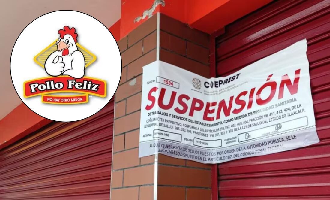 El gobierno de Tlaxcala suspendió las operaciones de varias sucursales de Pollo Feliz | Foto: Archivo El Universal / Pollo Feliz