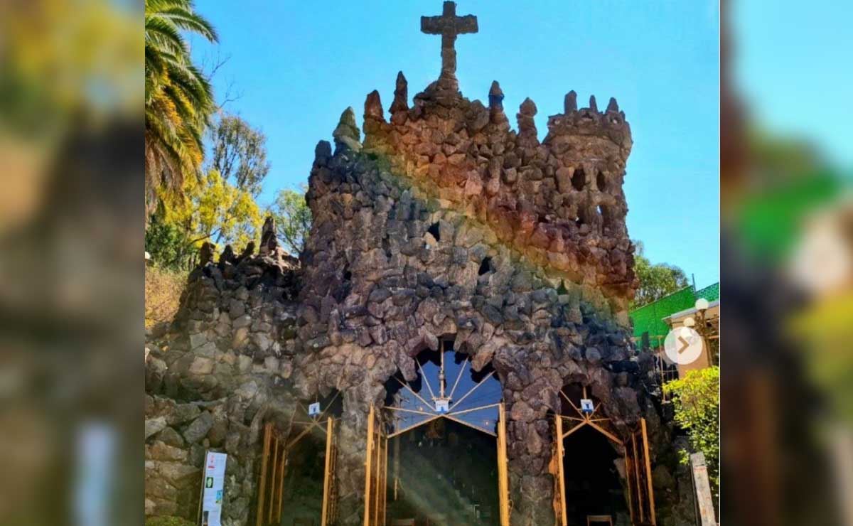 Una gruta "milagrosa" en la ciudad de Puebla