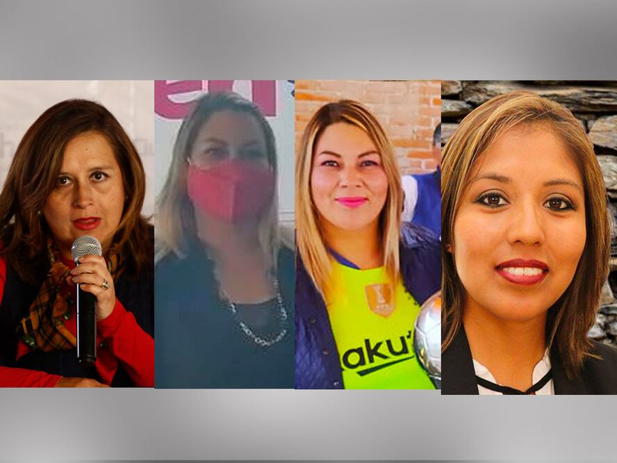 Ma. del Carmen Espinosa, Beatriz Pérez, Ma. del Socorro Manzano y Norma Nájera / Foto: Agencia Enfoque para El Universal Puebla y Redes Sociales