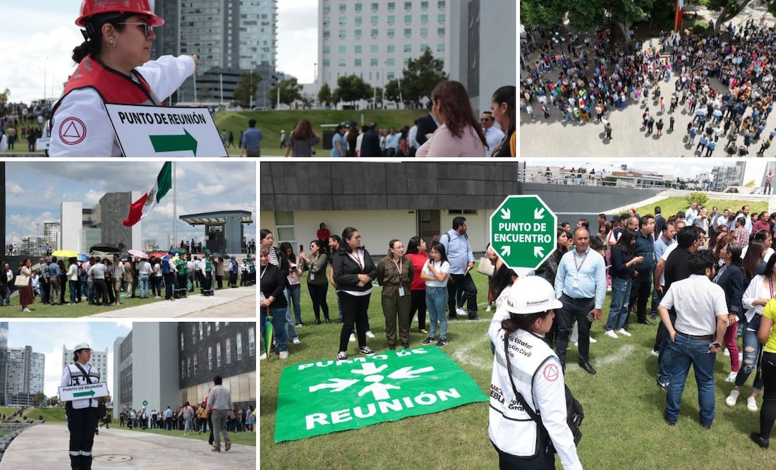 Este viernes 19 de septiembre, Puebla participó en el segundo Simulacro Nacional 2025 | Foto: EsImagen