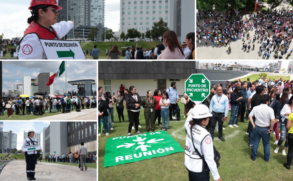 Simulacro Nacional 2025 en Puebla: Participaron 1.2 millones de personas y se desalojaron 14 mil inmuebles