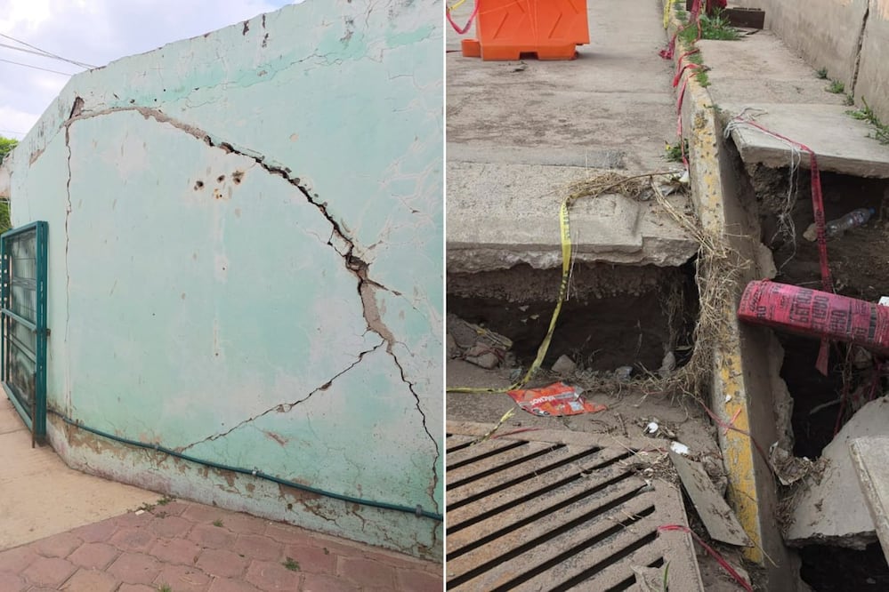 Una presunta falla geológica provocó grietas en viviendas de San Francisco Ocotlán, Coronango | Foto: EsImagen