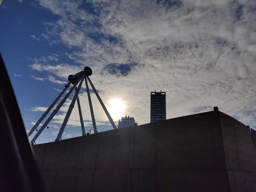 La Estrella de Puebla desapareció de Angelópolis para ser rehabilitada | Foto: Twitter @lupita_nave_da