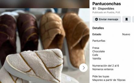 Emprendedoras poblanas venden "pantuconchas" en Facebook