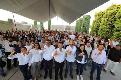 Tepeaca recibe a Lalo Rivera previo al inicio de campaña