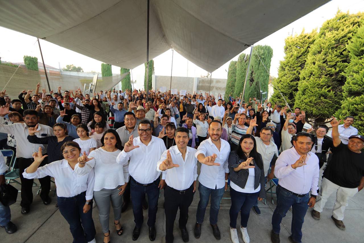 Tepeaca recibe a Lalo Rivera previo al inicio de campaña