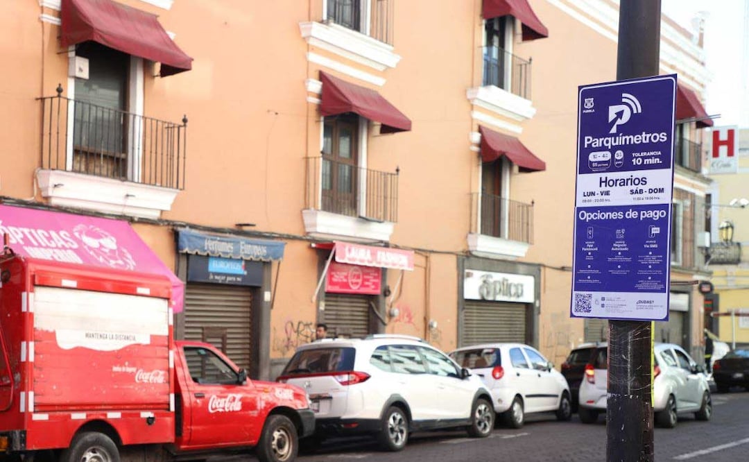 El sistema de parquímetros seguirá operando de manera normal, aclara el Ayuntamiento | Foto: Agencia Es Imagen para El Universal Puebla