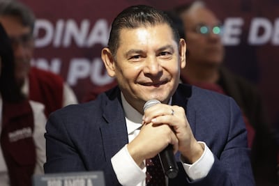 Él es Alejandro Armenta, candidato a gobernador en Puebla