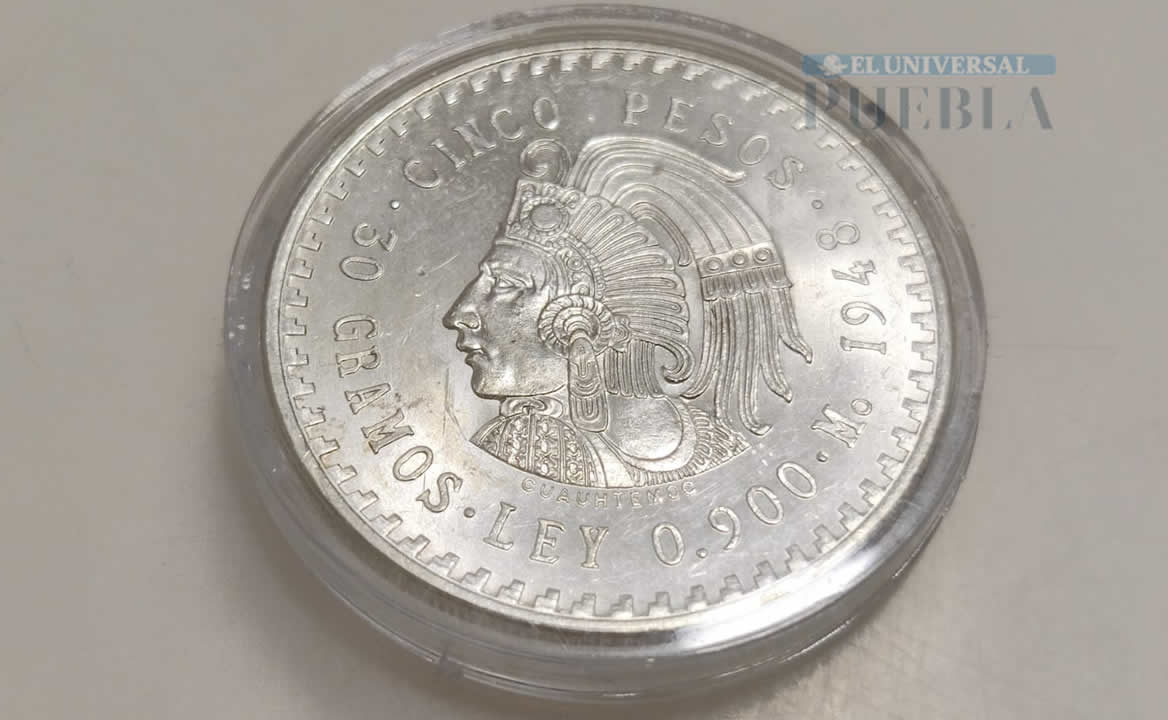 Cuánto vale un Cuauhtémoc, la moneda de 5 pesos con más plata que se hizo en México
