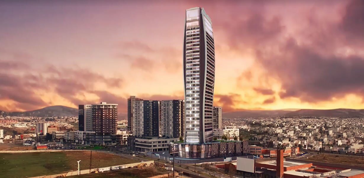 Así es la Torre Nvbola, el rascacielos más alto de Puebla de 198 metros