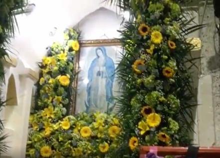 Comerciantes de la Central de Abasto celebran a la Virgen de Guadalupe