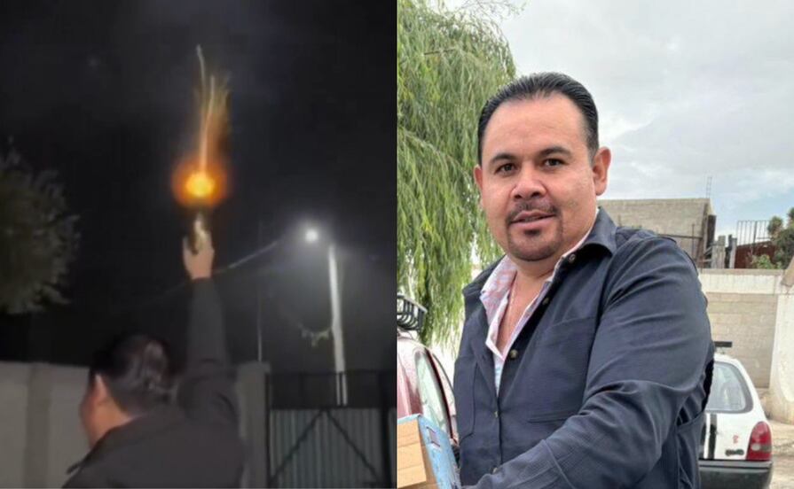 VIDEO Graban a Toño Huesca, aspirante a la alcaldía de Tepeyahualco, haciendo disparos al aire