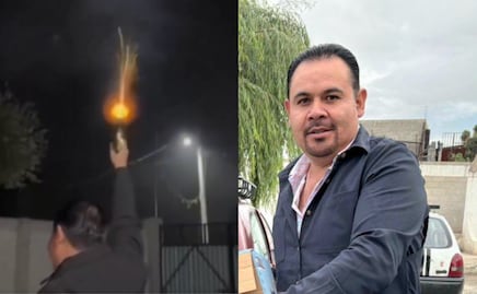 VIDEO Graban a Toño Huesca, aspirante a la alcaldía de Tepeyahualco, haciendo disparos al aire