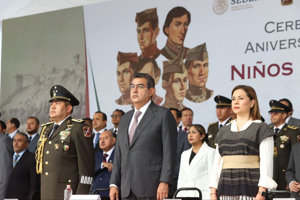 Sergio Salomón presidió la ceremonia oficial | Foto Gobierno del Estado
