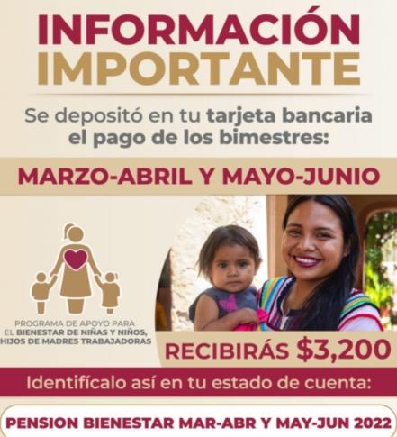 ¿Eres derechohabiente de las Pensiones de Bienestar? Este es el monto que hoy depositan en tarjeta