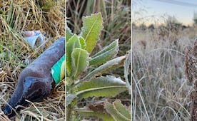 Primera helada de la temporada cubre de hielo campos del Valle de Serdán en Puebla