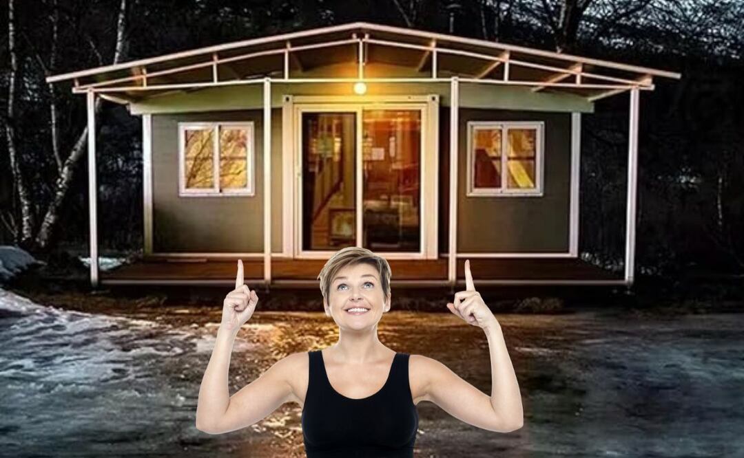 Así luce esta ligera y práctica casa armable de Amazon | Foto: Amazon / Generic / Canva