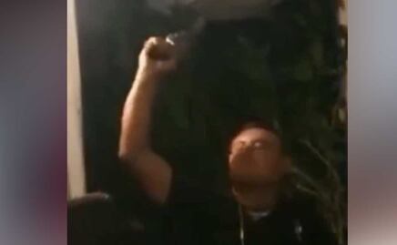 Captan a policía de Texmelucan manipulando su arma en estado de ebriedad