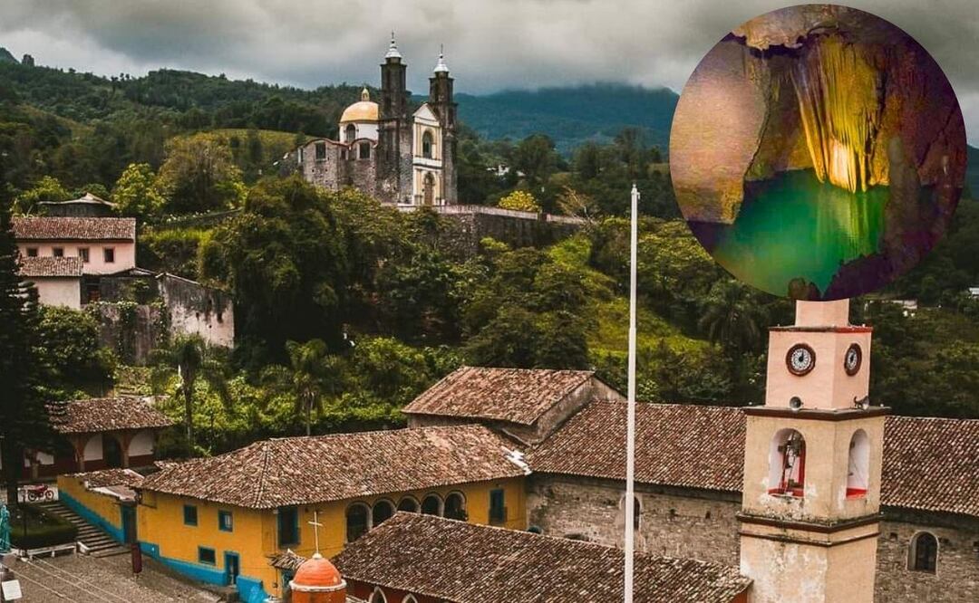 En este pueblito encantador encontrarás este cenote turquesa | Foto: Canvas/ Facebook Xochitlán de Vicente Suárez