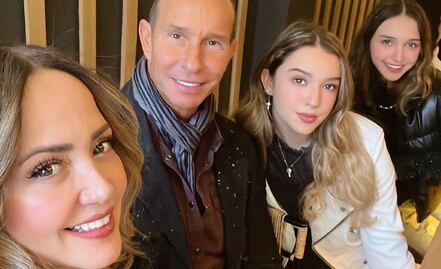 Así festejó Erik Rubin su cumpleaños 51 con Andrea Legarreta y sus hijas Mía y Nina