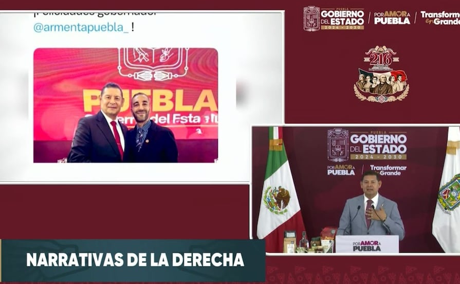 “No somos un narcogobierno”: responde Armenta a Simón Levy y rechaza que EU le haya retirado la visa