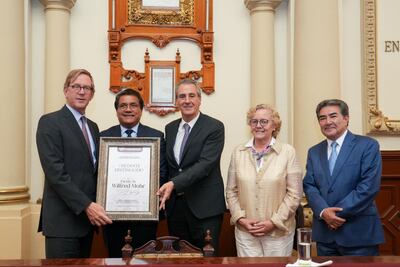 Reconoce Pepe Chedraui al embajador de Países Bajos como visitante distinguido