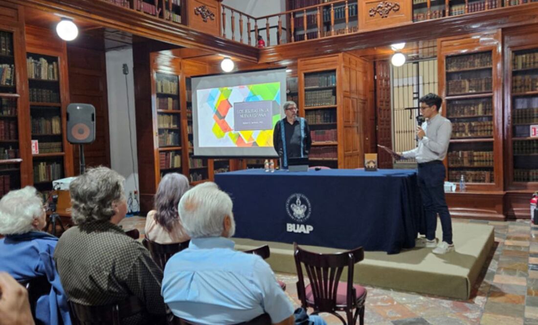 La conferencia se realizó en la Biblioteca José María Lafragua | Foto: BUAP
