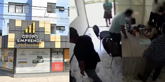 VIDEO Le niegan un crédito y secuestra a empleados de financiera en Puebla