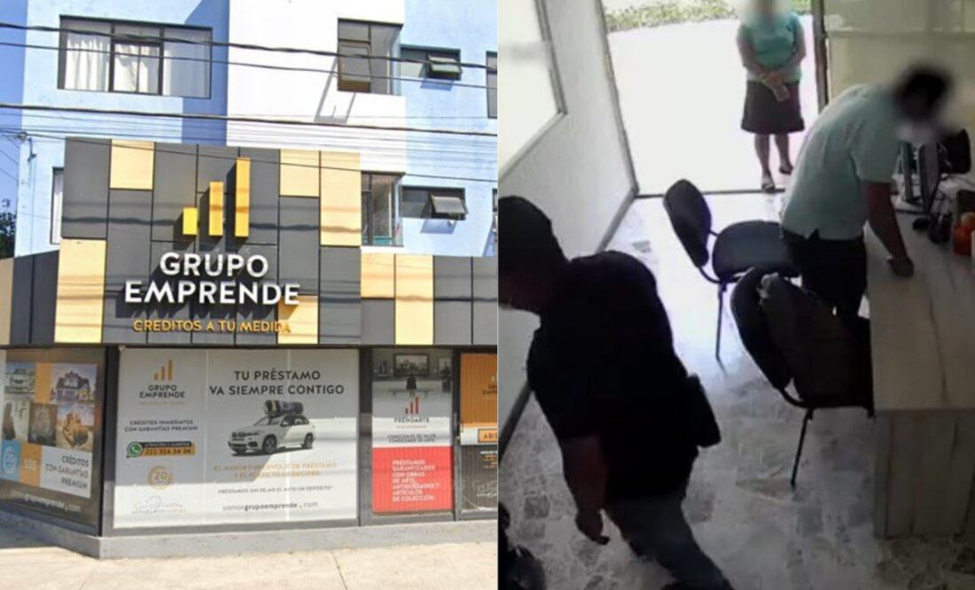 Retención de personal de Financiera y robo / Foto Google Maps Redes Sociales