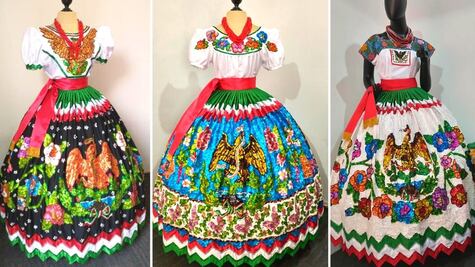 ¿Cuánto cuesta un traje de China Poblana bordado a mano?