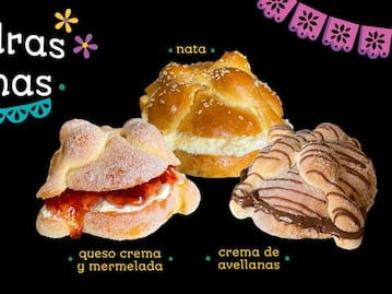 Hojaldras, el pan de muerto ahora con relleno dulce o salado