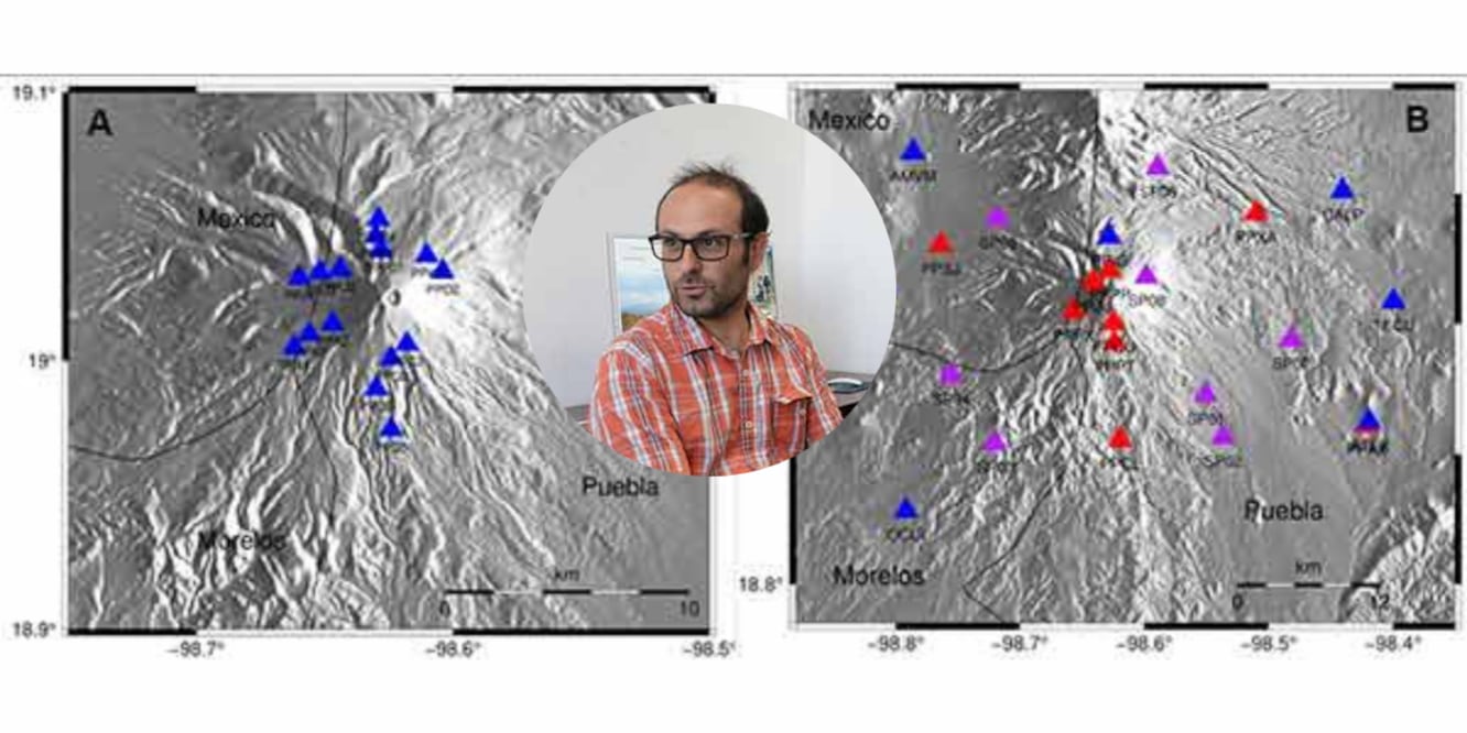 Investigadores del Instituto de Geofísica de la UNAM, obtuvieron imágenes del interior del Popocatépetl con apoyo de la Inteligencia Artificial / Foto: UNAM
