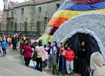 Gran éxito de la Piñata Sensorial “Habla con Santa” del gobierno de la ciudad de Puebla
