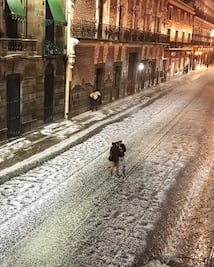 Así fue el día que nevó en la ciudad de Puebla