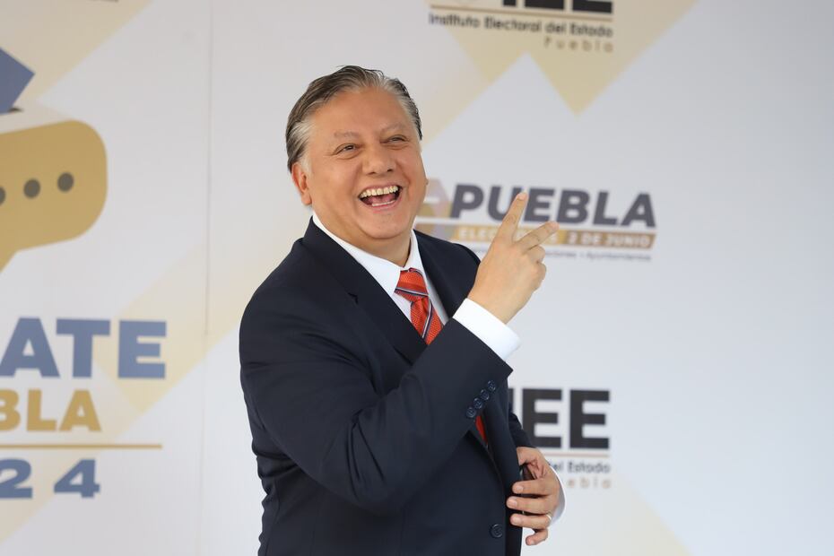 Alejandro Armenta, Lalo Rivera y Fernando Morales al salir del debate /Foto: EsImagen