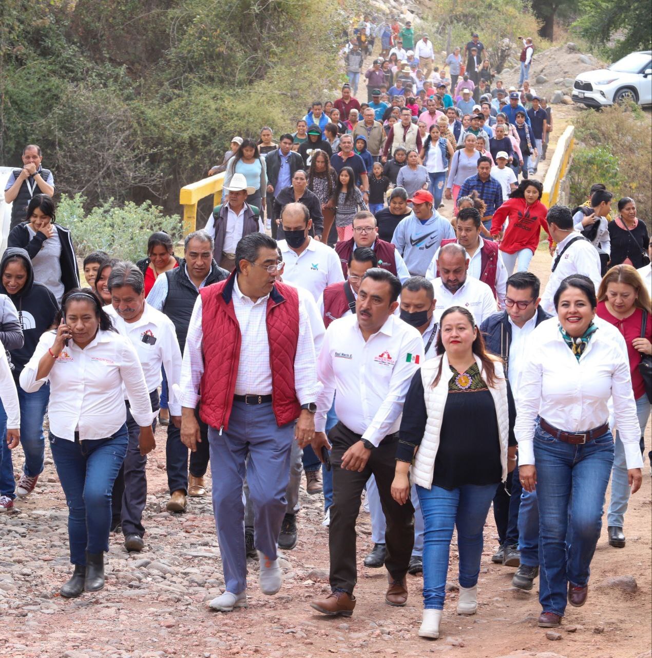 Sergio Salomón continuó este domingo su intensa gira por el estado | Fotos Gobierno del estado